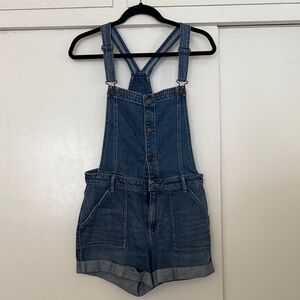 HOLLISTER, Denim Overalls with Button Front